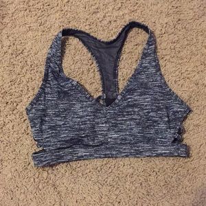 Victoria’s Secret Sport bra in grey and white